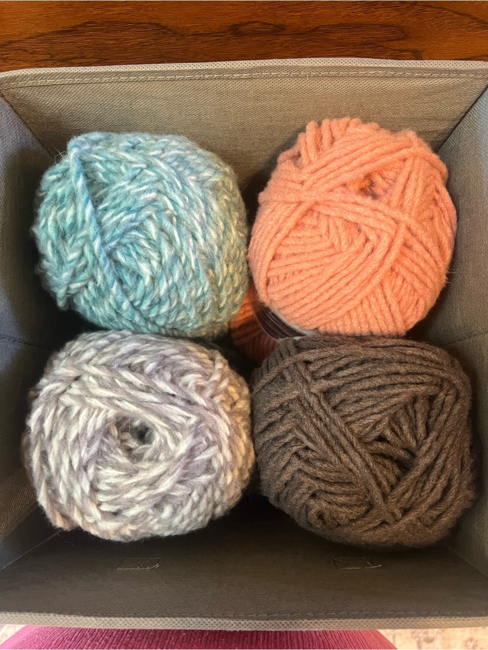 Yarnspirations Super Bulky #6 Yarn Lot of 4 Skeins Teal Pink Gray Smoke